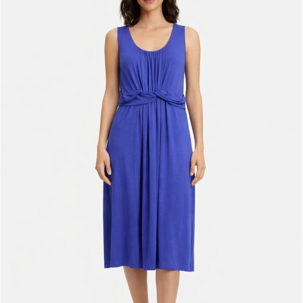 Soma Periwinkle Blue Loungewear Jersey Dress Sleeveless Relaxed Fit Size XXL
